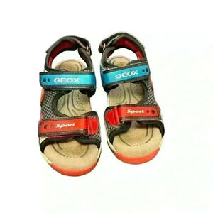 Geox Boy's J Sandal Android Toddler Sz 9 Pre loved Hook and loop closure